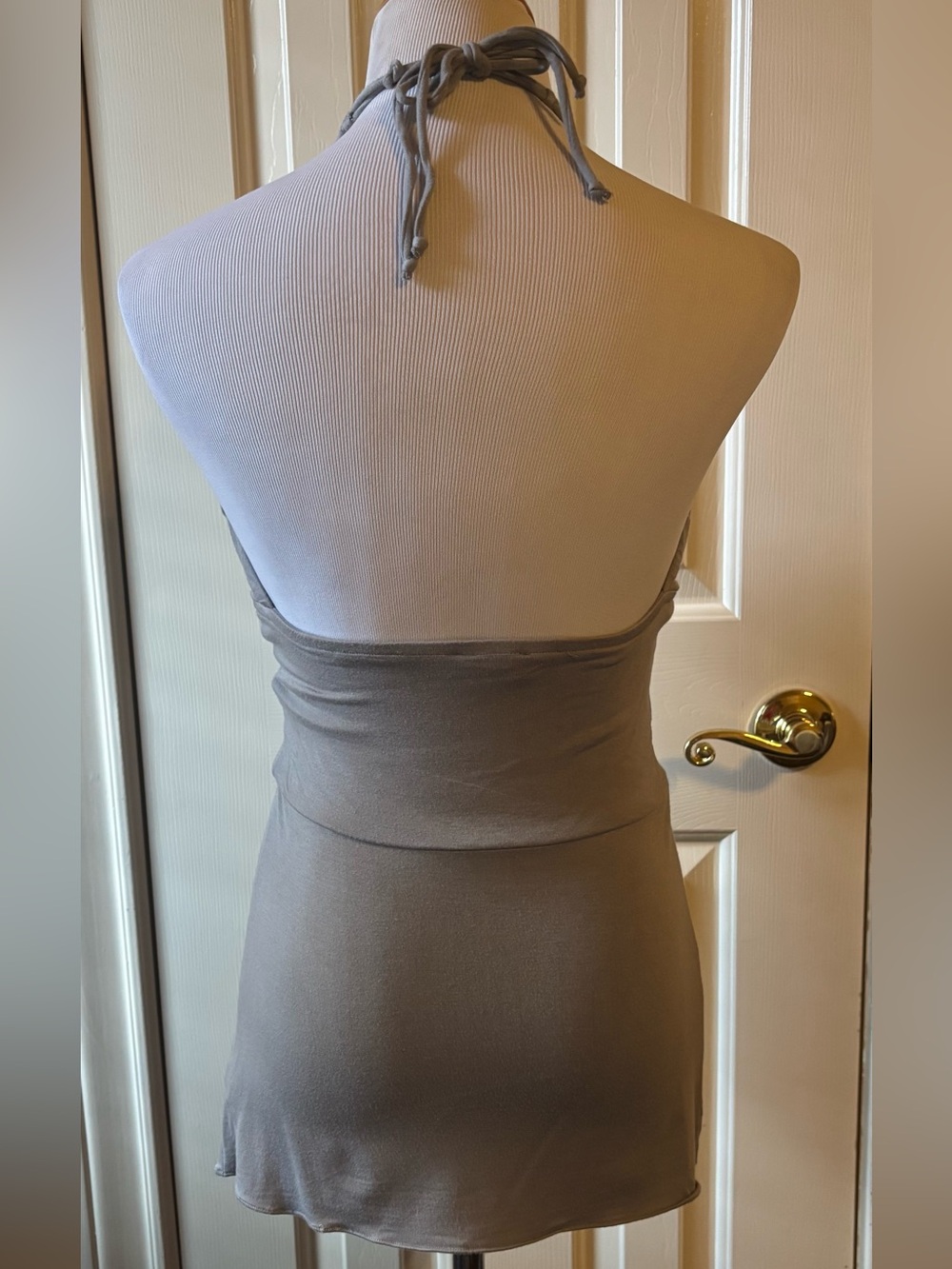 Sky Halter Top with Jeweled Leopard Accent size Medium - Picture 3 of 7